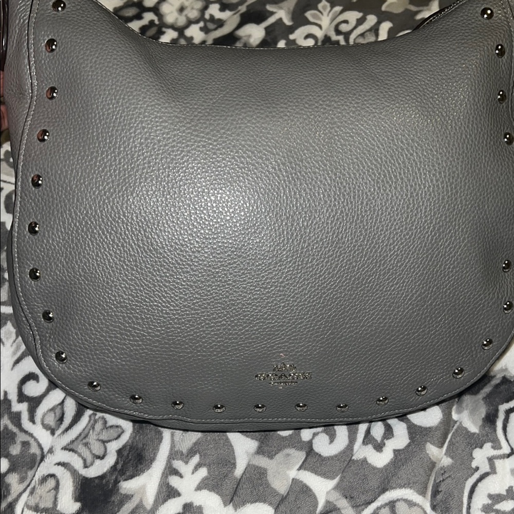 Coach Gray Leather Women's Bag